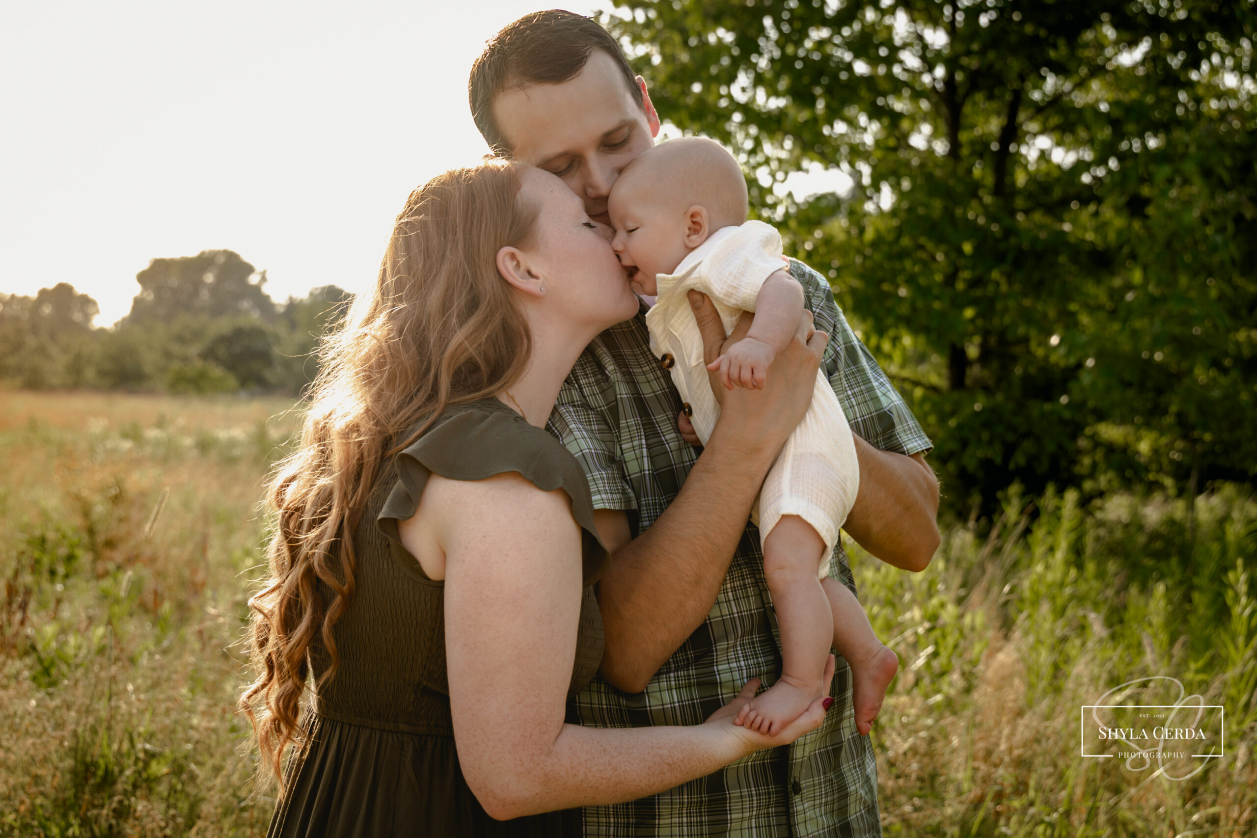 Family in Hobart Nature Preserve Troy Ohio